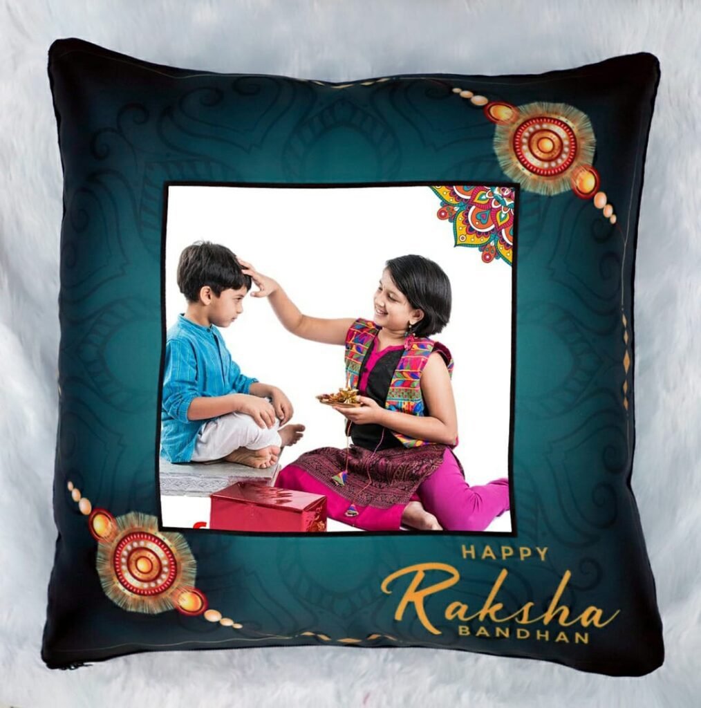 Rakhshaband Theme Pillow(Square Photo)